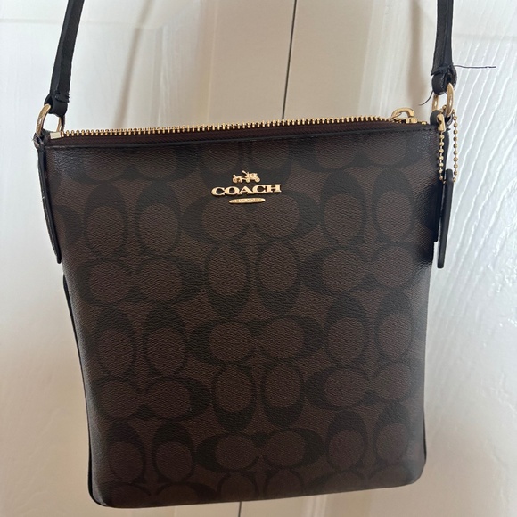 COACH Crossbody Bag Signature Canvas - Picture 1 of 8